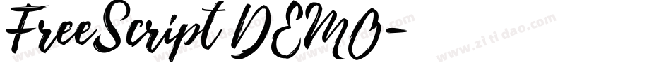 FreeScript DEMO字体转换